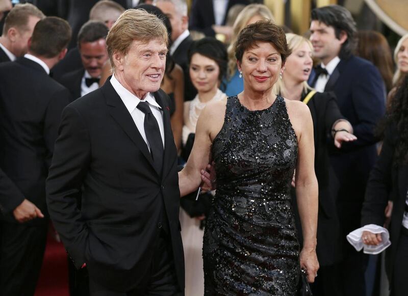 Robert Redford and wife Suibylle. Reuters
