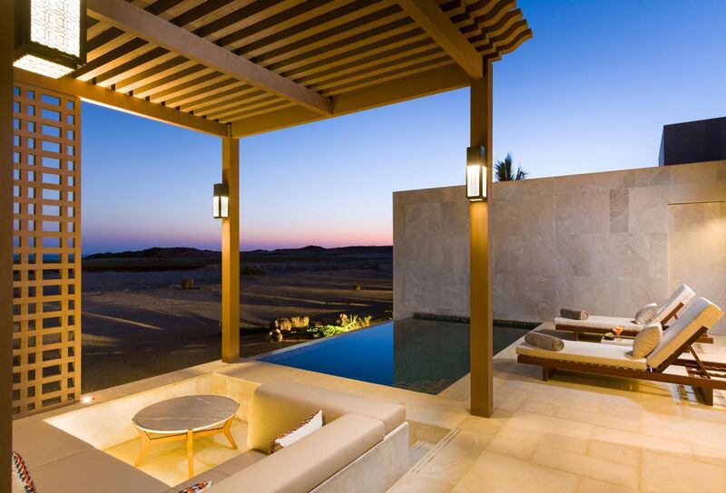 Each of the 16 villa suites come with a private plunge pool.