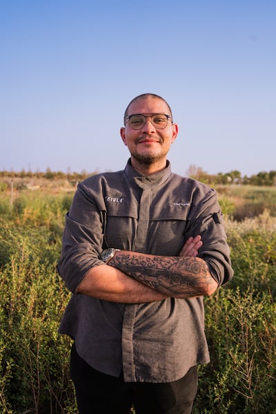 Executive chef Carlos Frunze works closely with local farmers, who he considers part of the Teible team. Photo: Teible