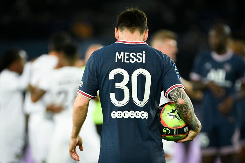 Messi struggled to make an impact. AFP