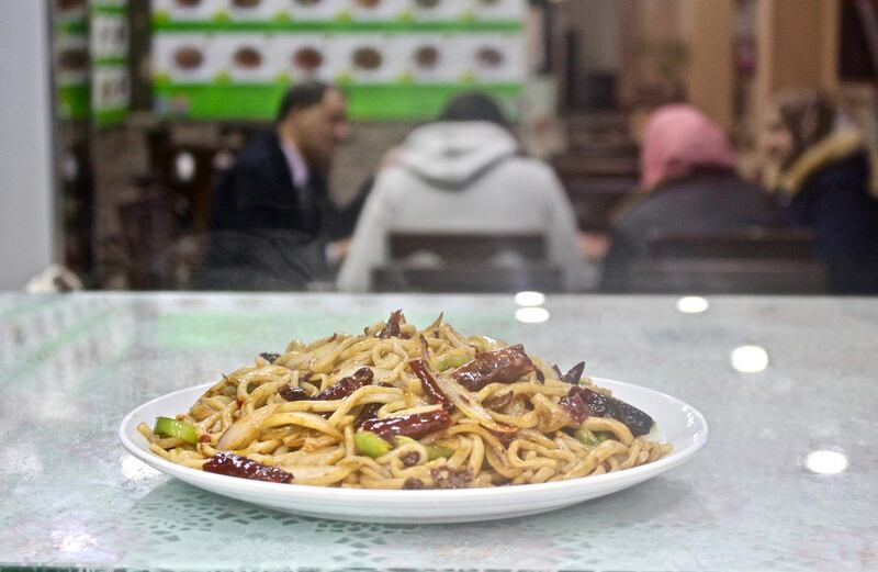 Hui cuisine is particularly famous for dishes that use laghman, hand-pulled noodles. Miriam Berger