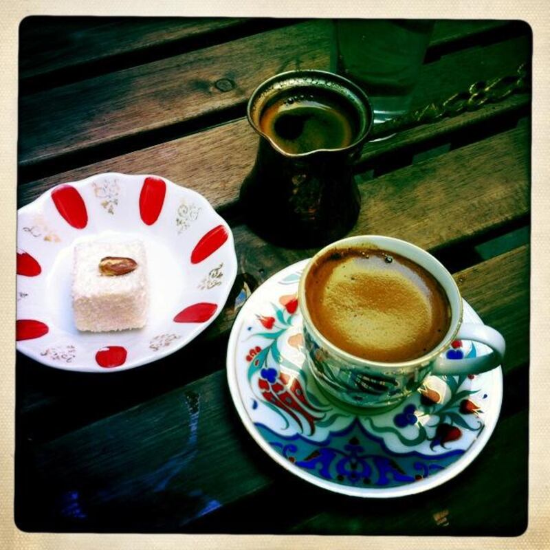Silvia Razgova's iPhone food shoot: Turkish Delight and Turkish coffee. Silvia Razgova/The National

