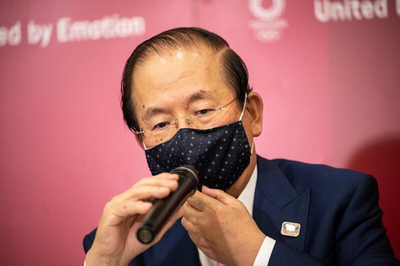 Tokyo 2020 CEO Toshiro Muto speaks during a news conference following the IOC Executive Board Meeting at the Tokyo 2020 headquarters in Tokyo, Japan April 21, 2021. Philip Fong/Pool via REUTERS