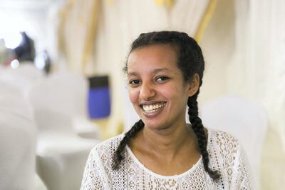 ABU DHABI, UNITED ARAB EMIRATES - AUGUST 5, 2018. 

Samrwif Fiseha, 25, from Ethiopia, seeks amnesty today at Al Shahama immigration centre in Abu Dhabi.

Thousands of undocumented workers streamed into the center today as they sought to take advantage of the government's new amnesty law. 
 
(Photo by Reem Mohammed/The National)

Reporter: Anna Zacharias
Section:  NA