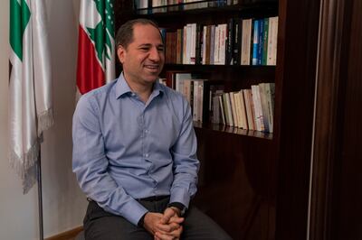 Samy Gemayel's party is backing Jihad Azour for the Lebanese presidency. Lebanon has gone seven months without a president. Matt Kynaston / The National.