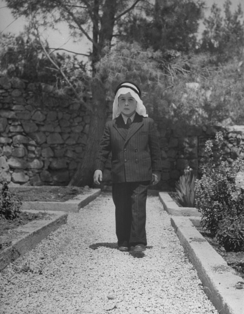 7 year old Prince Mohamed in garden.  (Photo by John Phillips/The LIFE Picture Collection via Getty Images)