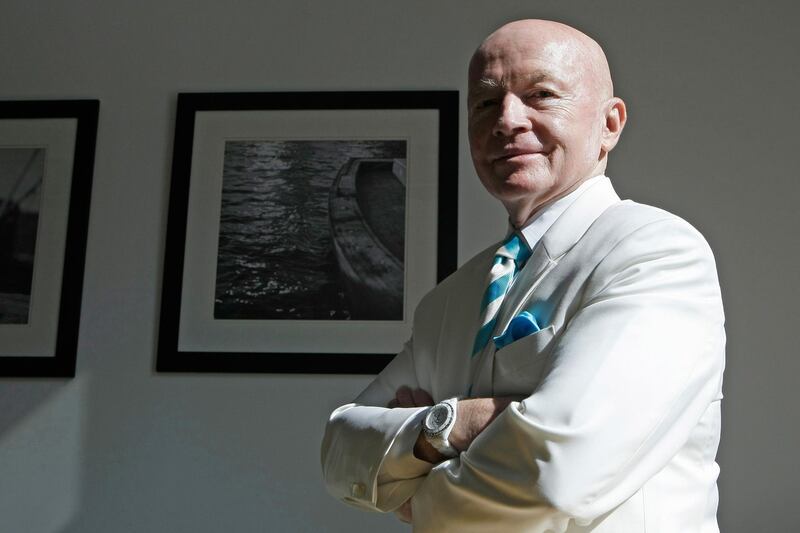 Dubai, 17th December 2009.  Dr Mark Mobius, at Franklin Templeton Investment Management Office, DIFC.  (Jeffrey E Biteng / The National)  Editor's Note; Asa F reports. *** Local Caption ***  JB02-Mobius.jpg