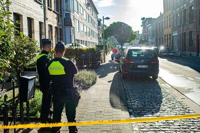 The 36-year-old man died from a police bullet during a swoop on an address in the Merksem suburb, officials said. AFP