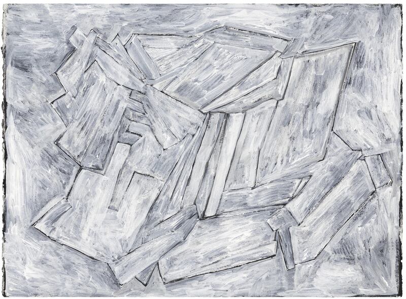 Phyllida Barlow, Untitled white 'black'. Courtesy Sothebys