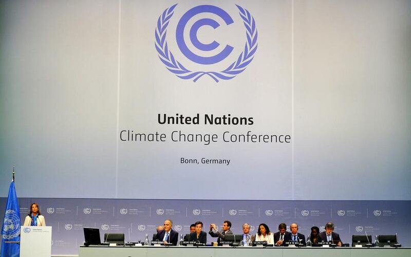 French environment minister Segolene Royal speaks during the opening ceremony of the Bonn Climate Change Conference as part of the United Nations Framework Convention on Climate Change. Patrik Stollarz / AFP Photo 