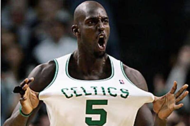 Kevin Garnett led the scoring for Boston with 17 points in their victory over Minnesota.