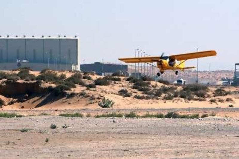 Out on its own: Ras al Khaimah has the sole airstrip geared for recreational aircraft enthusiasts in the country. Randi Sokoloff / The National