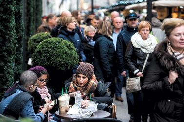 Shoppers in Budapest, Hungary. Akos Stiller / Bloomberg
