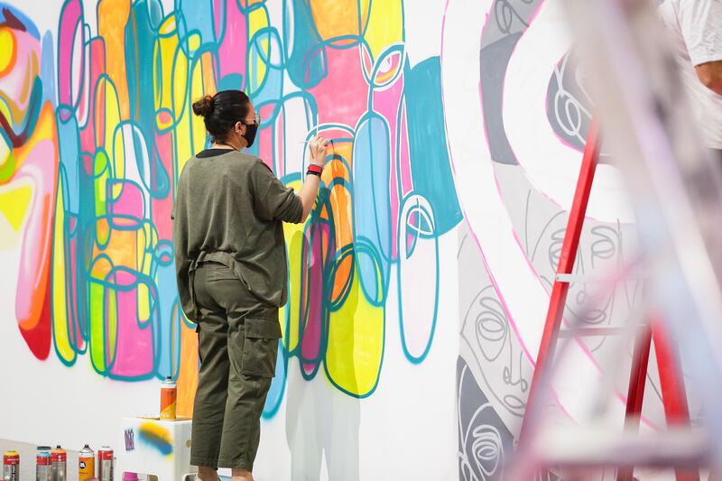 Live graffiti painting will take place at World Art Dubai. Photo: World Art Dubai