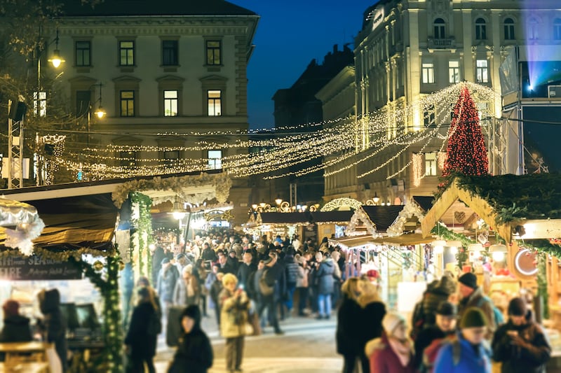 St Stephen's Square in Budapest hosts its own festive market. Getty Images