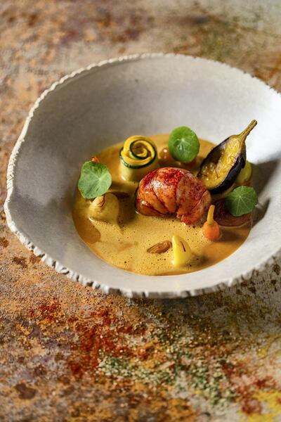 Lobster tagine with saffron by chef Nicolas Isnard for Bord Eau 