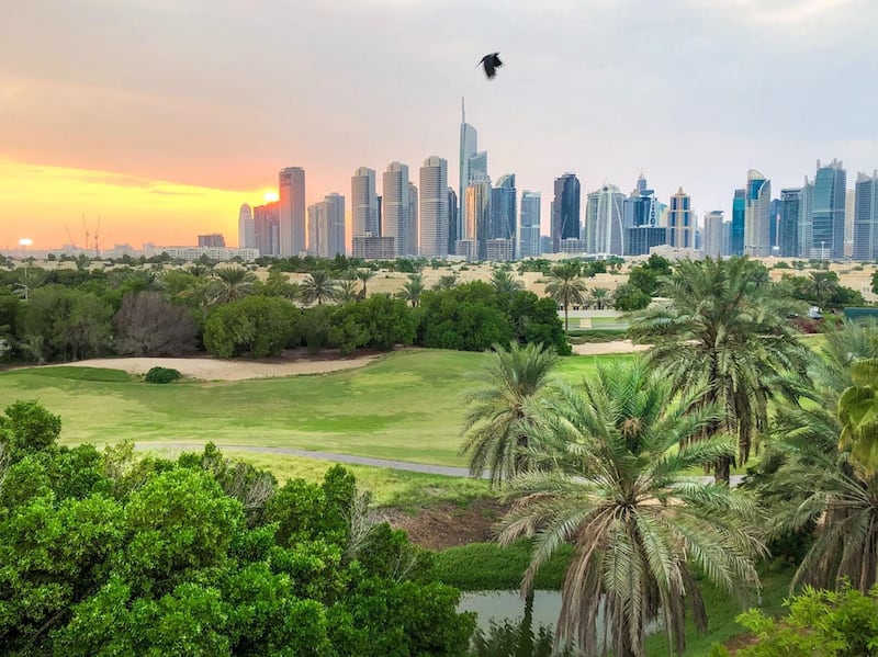The view over the golf course towards JLT. Courtesy Luxhabitat