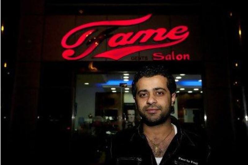 Fame Salon manager Samer Dib. Christopher Pike / The National