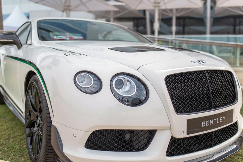 Bentley’s modern prowess was also recognised at the Gulf Concours, where the GT3-R won the Best Bespoke Limited Edition award. Courtesy Gulf Concours