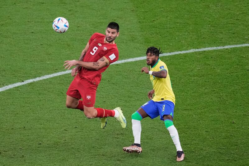 SUBS: Fred 7 - On for Paqueta after 73 to sit in the middle of the pitch and protect Brazil’s 2-0 lead.  Fine shot from distance was saved on 83. AP Photo