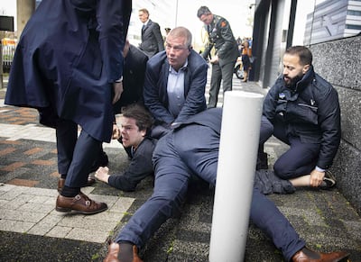 The French President's two-day state visit to the Netherlands has been disrupted by protesters on successive days. AFP
