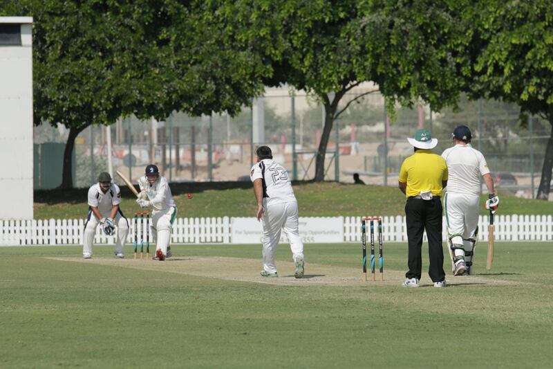 Dubai, UAE - November 4, 2017 - The Darjeeling Cricket Club chased during a warm up match for the GCC Sixes tournament - Navin Khianey for The National