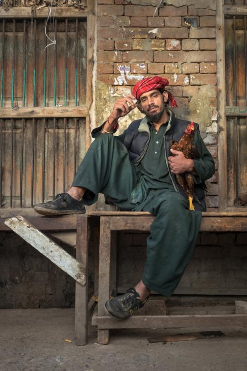 Portrait of a cockfighter in Sahiwal, Pakistan. Courtesy Sohail Karmani