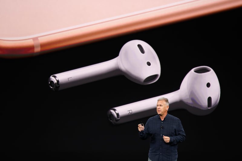 Apple Senior Vice President of Worldwide Marketing, Phil Schiller, introduces the iPhone 8 during a launch event in Cupertino, California. Stephen Lam / Reuters