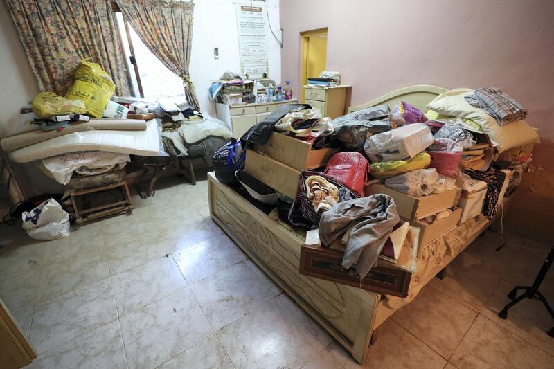 Dubai, United Arab Emirates - Reporter: Nick Webster: The inside of Sultan Al Mughiri's villa on Street 4A. Flooding in Rashidiya area of Dubai. Monday, January 13th, 2020. Rashidiya, Dubai. Chris Whiteoak / The National