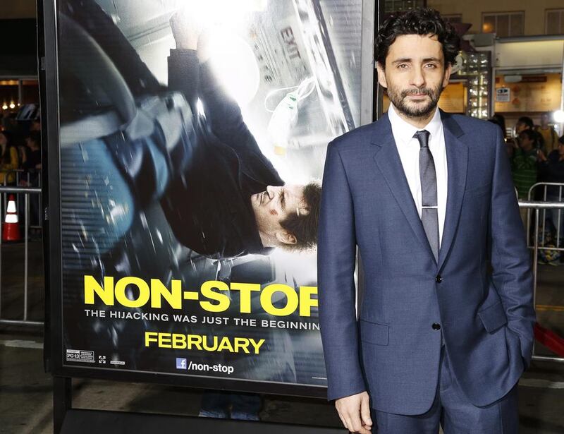 Spanish director Jaume Collet-Serra poses at the premiere of his film Non-Stop in Los Angeles. Fred Prouser / Reuters