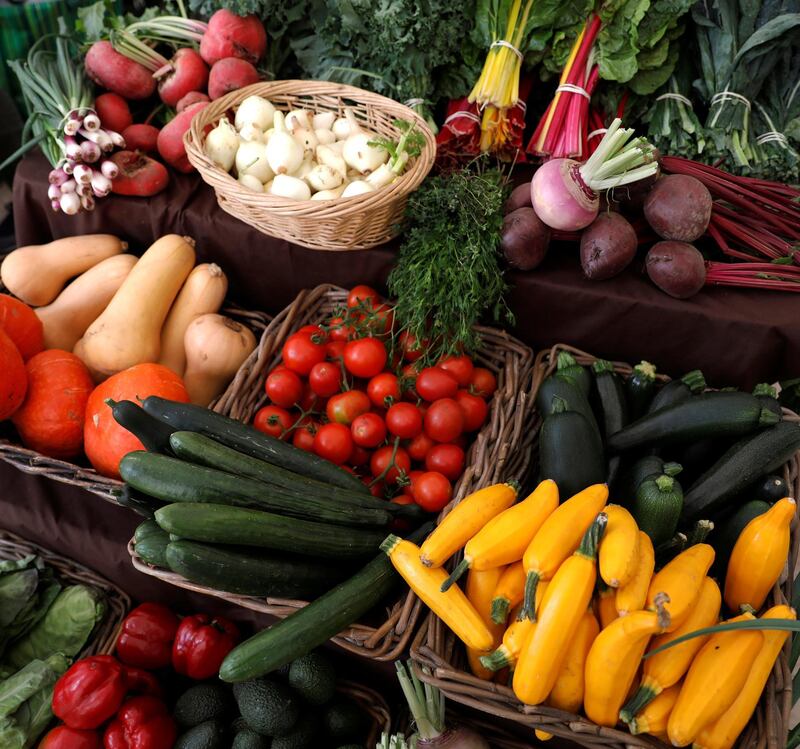 Vegetables are shown at VeggieWorld fair in Lisbon, Portugal April 29, 2018.  REUTERS/Rafael Marchante