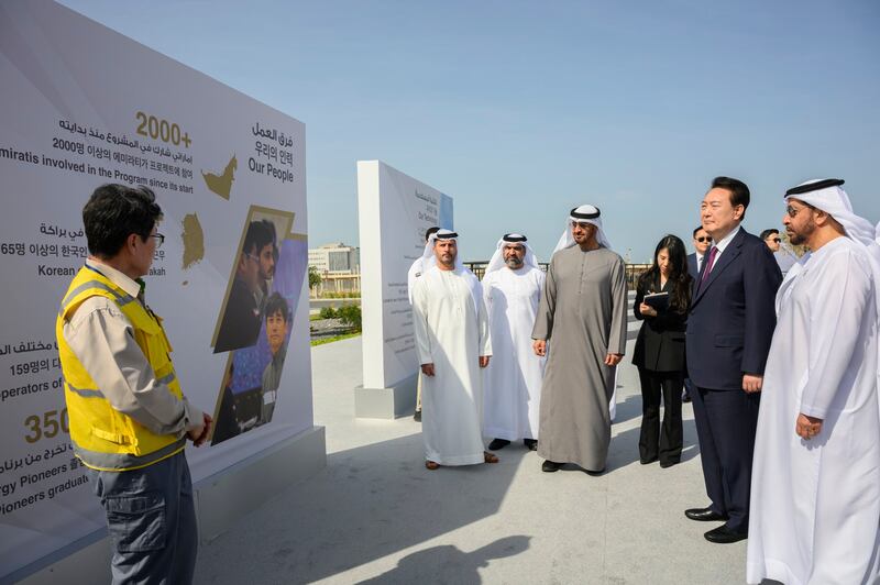 Sheikh Mohamed said the power plant was one of the most important projects between the Emirates and South Korea.