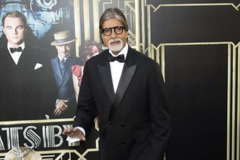 Amitabh Bachchan arrives at the premiere of The Great Gatsby. AFP