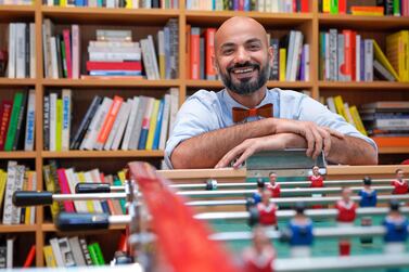 Badr Ward, founder of Lamsa, wants to make children's screen time meaningful by offering them high quality Arabic content. Photo: Victor Besa / The National 