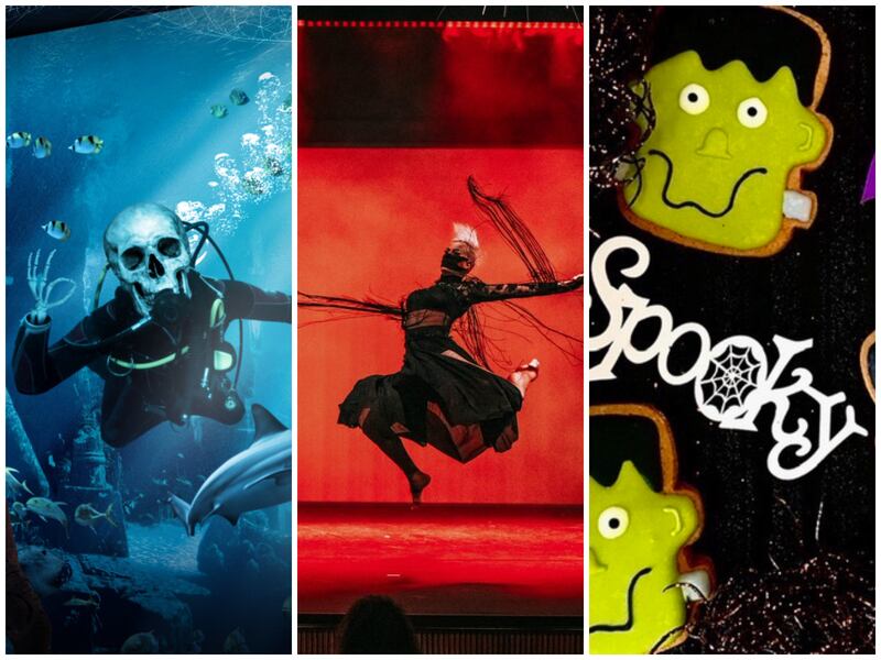 Left to right, The Lost Chambers Aquarium, Billionaire Dubai, and Lime Tree Cafe are a few of the places in Dubai that are offering Halloween deals and activities