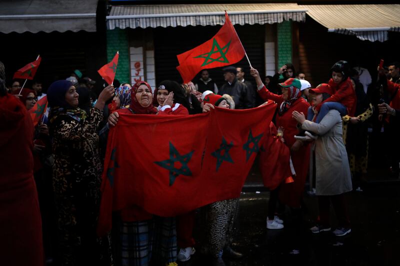 In Casablanca, supporters show their appreciation. AP 