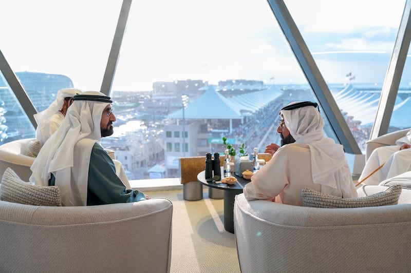 Sheikh Mohammed bin Rashid, Vice President and Ruler of Dubai with Sheikh Tahnoun bin Mohammed, Ruler's Representative in Al Ain Region. Photo: Hamad Al Kaabi / Ministry of Presidential Affairs