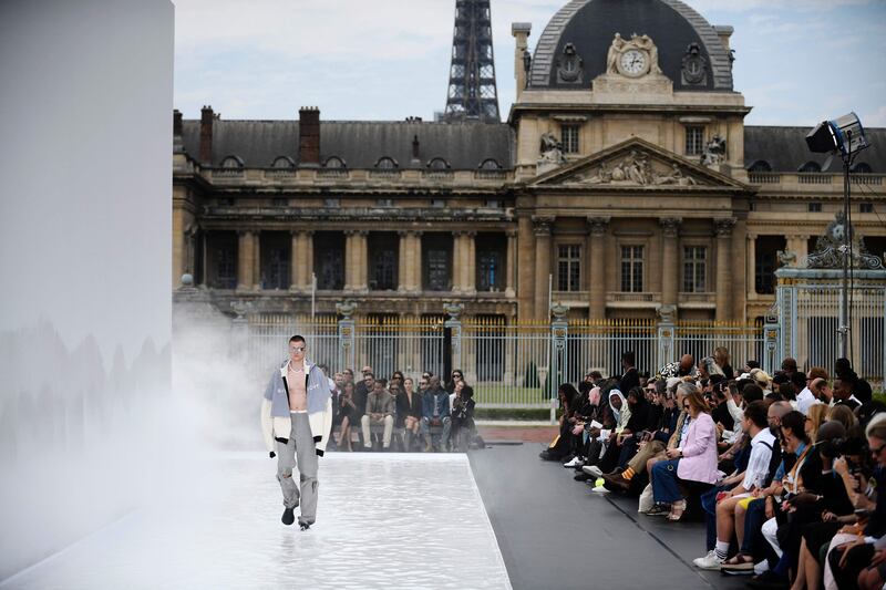 Matthew M Williams clearly wanted to make a splash in his first standalone menswear show, since being appointed at Givenchy in 2020. AFP