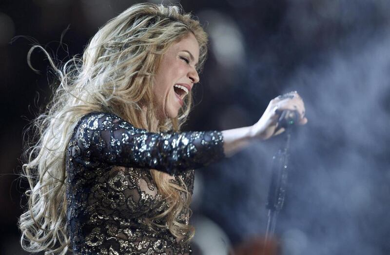 ‘My Colombia, we have much to do; taking care of our children and educating them will pave the path of peace,’ says Shakira. Reuters