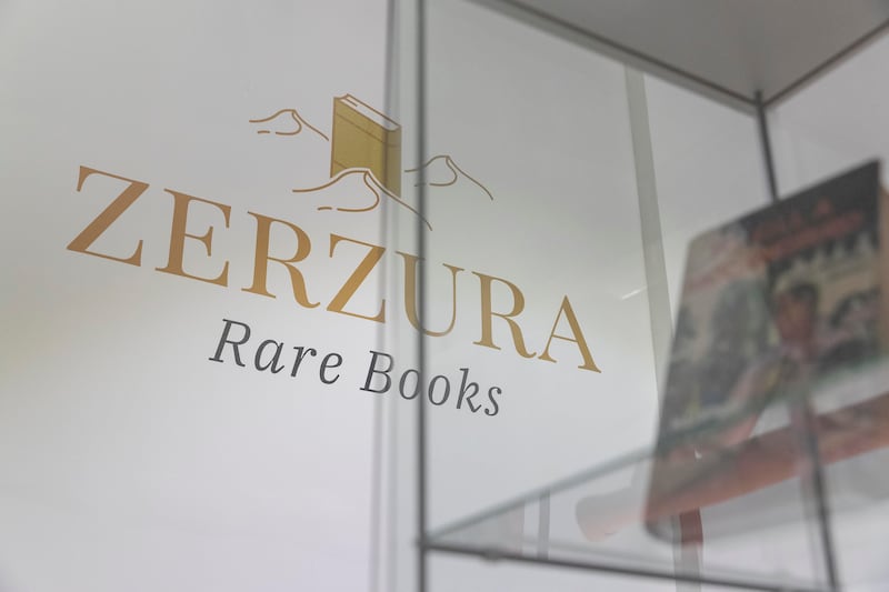  Zerzura Rare Books in A4 space in Alerkal Avenue specialises in rare and vintage works. All photos:
Antonie Robertson / The National
