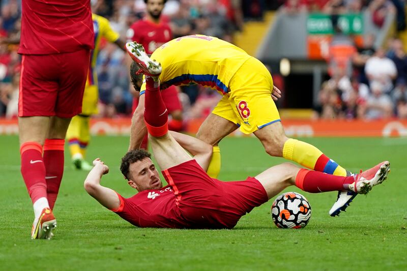 Diogo Jota - 5. The Portuguese smashed the ball over the bar from close range when it looked easier to score. It was not his finest performance and he was replaced by Jones with 14 minutes to go. AP