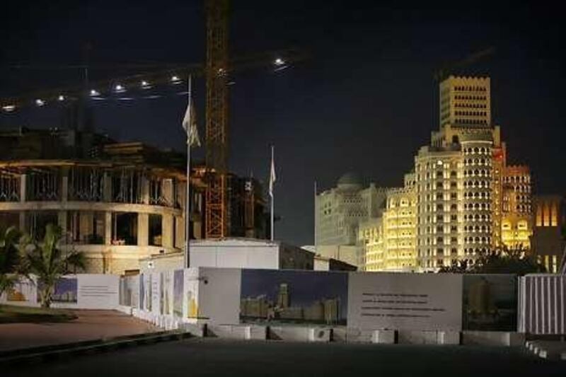 The Al Hamra Fort Hotel under construction in Ras al Khaimah. The emirate is making a push to attract visitors.