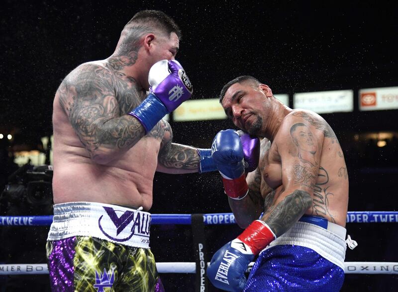 Andy Ruiz defeated Chris Arreola by unanimous decision at Dignity Health Sports Park in California. AFP