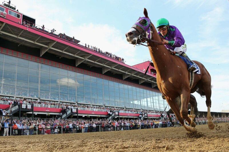 California Chrome won the Preakness Stakes on Saturday, the second leg of American horse racing's Triple Crown races. No horse has won all the three since 1978. Rob Carr / Getty Images / AFP / May 17, 2014