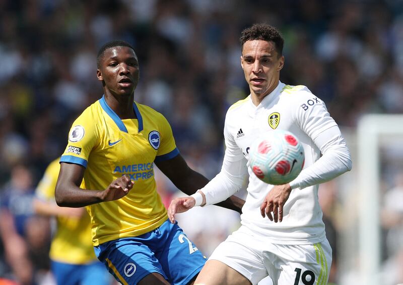 Rodrigo, 6 - Started brightly but he took far too long to release Harrison which allowed Brighton to pinch back possession and open the scoring, before putting his next pass straight out of play to cap a woeful few minutes. Reuters
