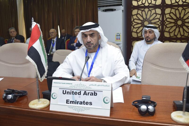 Sheikh Nahyan bin Saif, UAE Ambassador to Saudi Arabia and permanent representative to the OIC, headed the UAE delegation at the meeting in Jeddah.