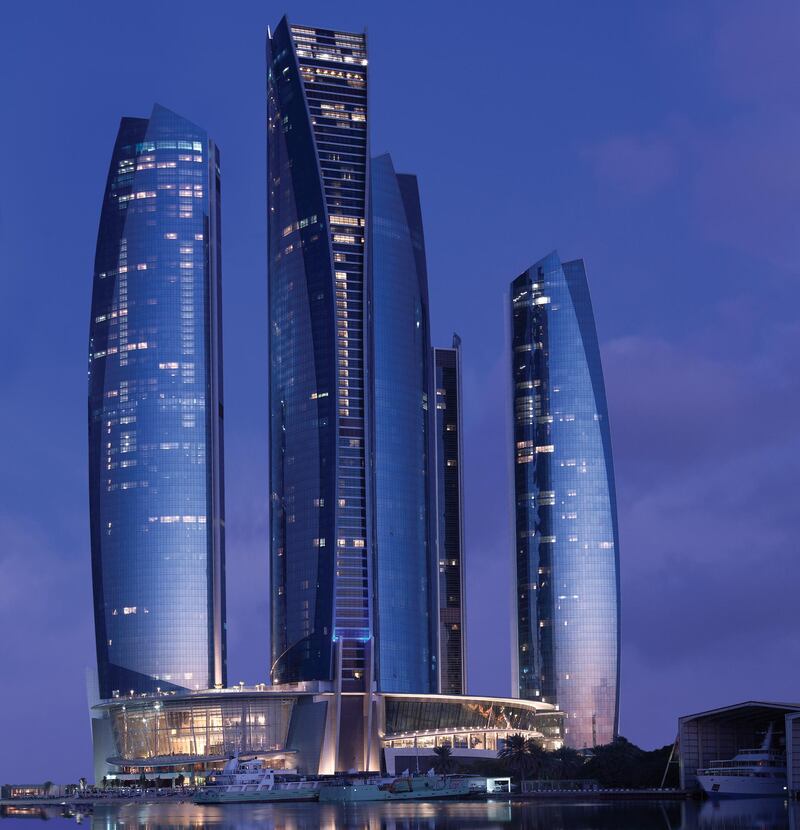 A handout photo of Jumeirah at Etihad Towers in Abu Dhabi (Courtesy: Jumeirah) *** Local Caption ***  BLOG06ap-furious7-etihad01.jpg