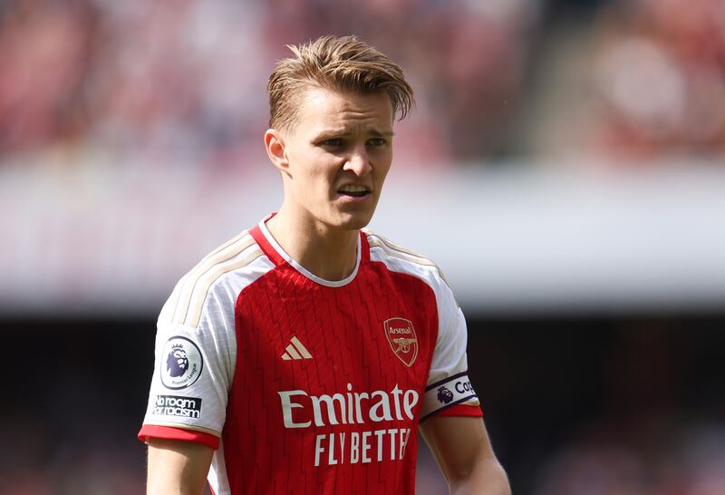Martin Odegaard 8: He's undoubtedly one of the Gunners' most valuable players and had a standout season. With 15 goals and eight assists, the Norwegian playmaker has contributed to the team with his passion, drive and determination. Getty Images 