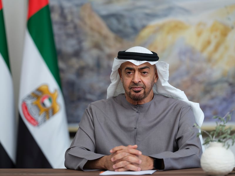 President Sheikh Mohamed ordered the medical treatment of 1,000 Palestinian children in UAE hospitals. Photo: Ministry of Presidential Affairs