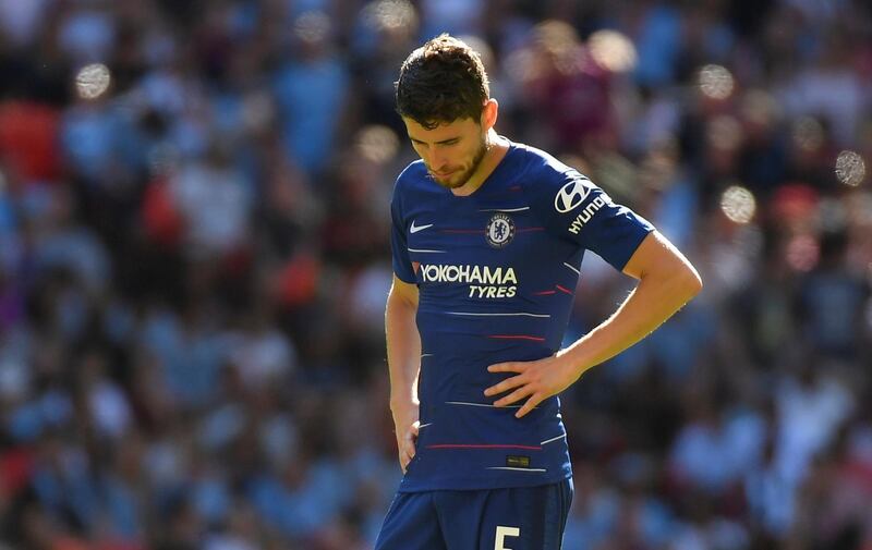 Soccer Football - FA Community Shield - Manchester City v Chelsea - Wembley Stadium, London, Britain - August 5, 2018 ChelseaÕs Jorginho during the match REUTERS/Toby Melville